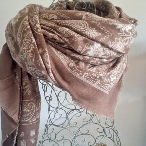 Foulard "Bandana Style" camel